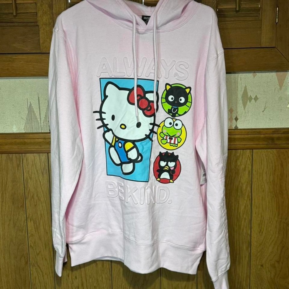 Pink‎ Hello Kitty hoodie NWT Size Large